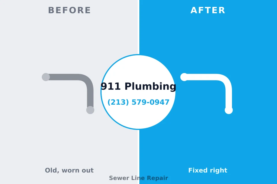 Before and after: plumbing repair Georgiana, AL